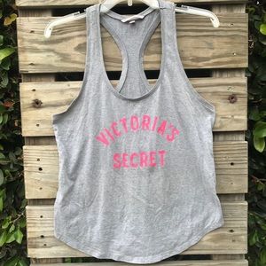 💗Victoria Secret Grey and Hot Pink  Tank Top